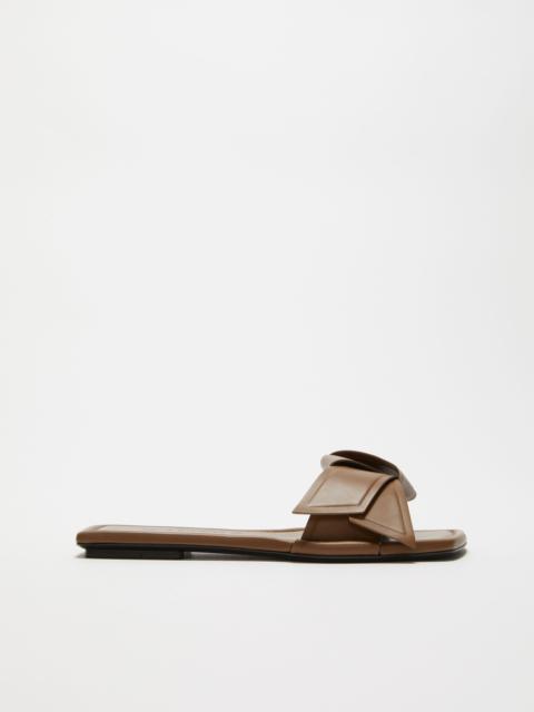 Musubi leather sandal - Camel brown