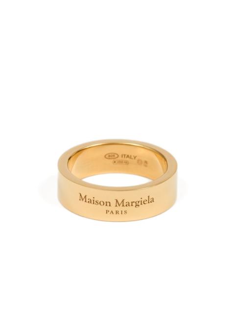 Maison Margiela logo-engraved ring