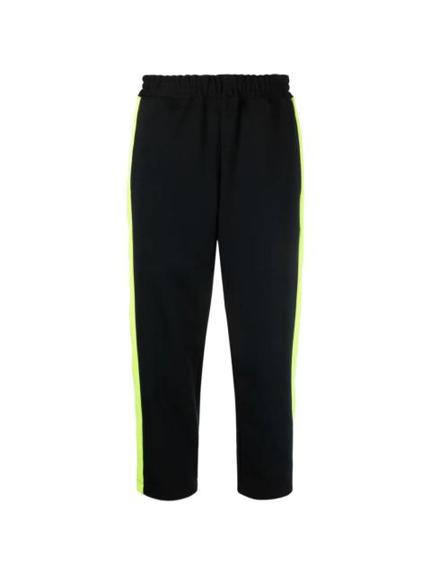 Comme Des Garçons side stripe cropped track pants