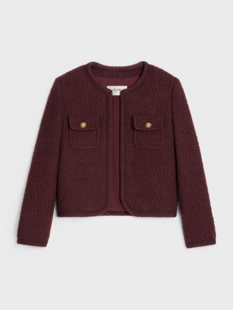 CELINE chelsea jacket in bouclé tweed
