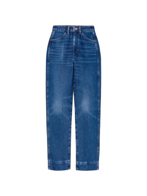 70s straight-leg mid-rise jeans