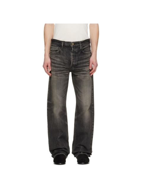 Fear of God Black Straight 5 Pocket Jeans
