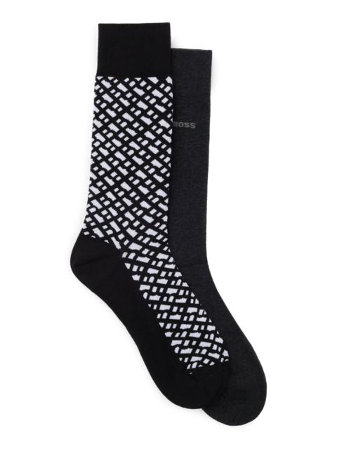 BOSS TWO-PACK OF REGULAR-LENGTH SOCKS