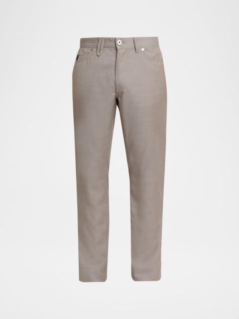 Brioni Men's Wool Slim-Fit Jeans
