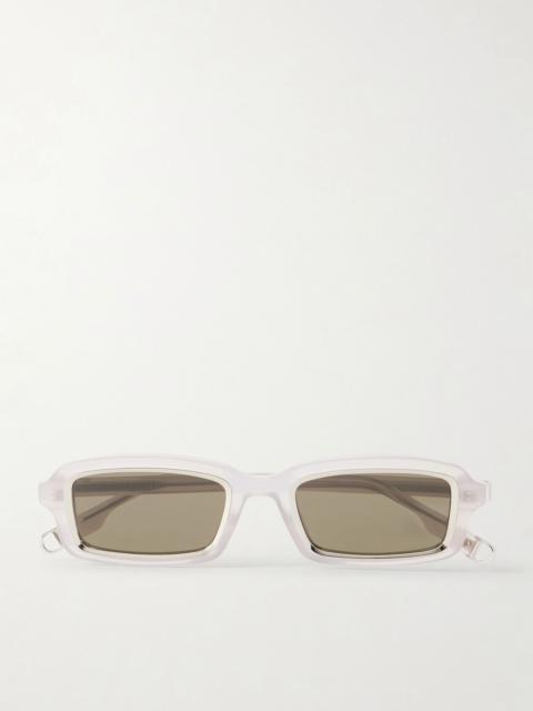 Dior DiorSymbol S2I Square-Frame Acetate Sunglasses White