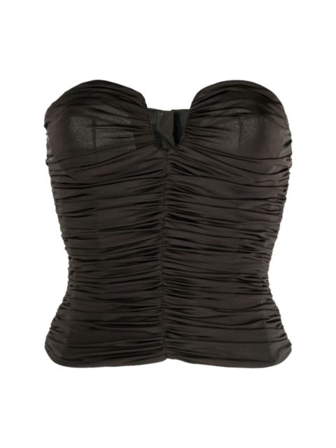 ruched corset top