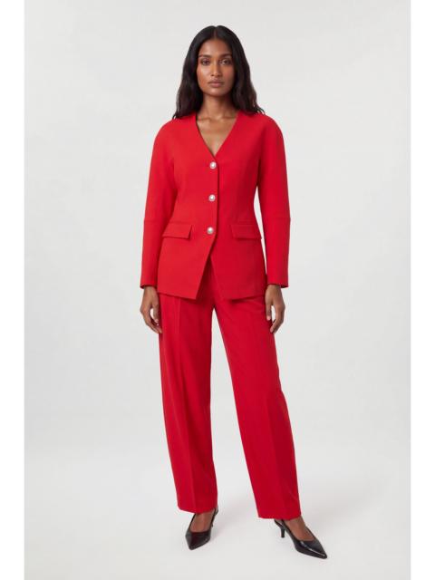 KAREN MILLEN Polished Compact Rounded Tailored Blazer