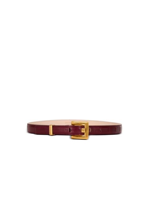 Balmain Anthem calfskin leather belt