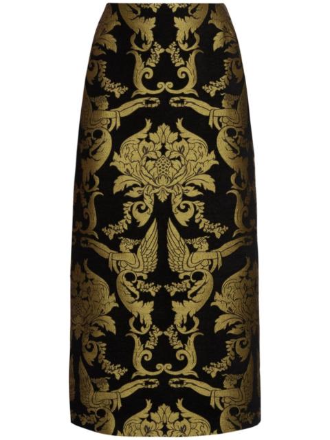 La DoubleJ printed pencil skirt