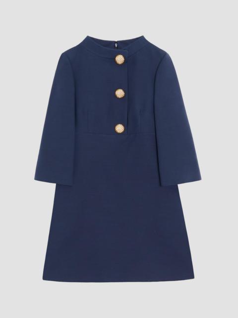 Valentino Women's Crepe Couture Short Dress - Blue