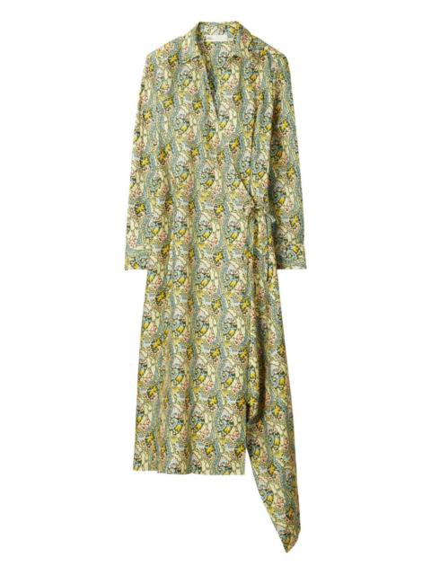 TORY BURCH paisley-print wrap dress