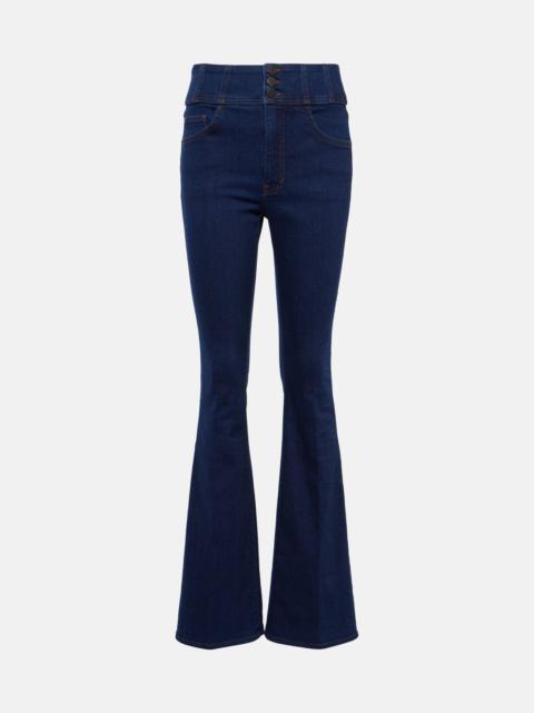 VERONICA BEARD Beverly high-rise flared jeans