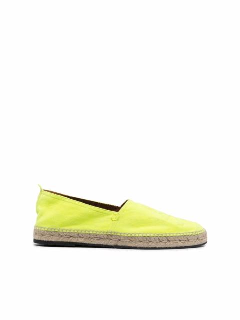 yellow leather espadrilles