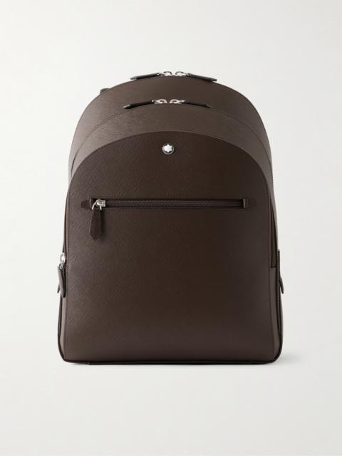 Montblanc Logo-Appliquéd Textured-Leather Backpack