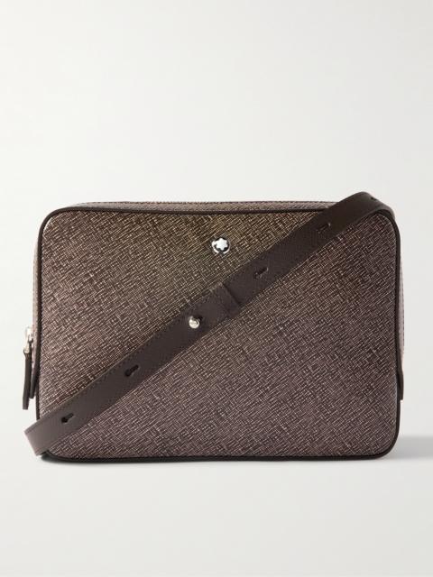 Montblanc Cross-Grain Leather Messenger Bag