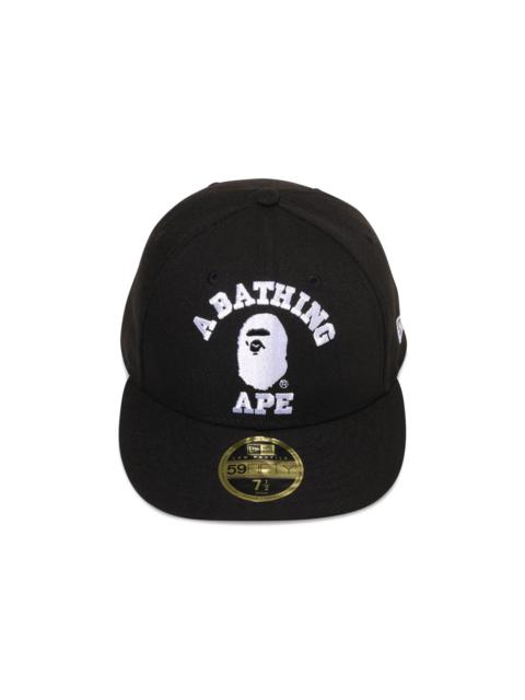A BATHING APE® BAPE College New Era 59FIFTY Low Profile Cap 'Black'