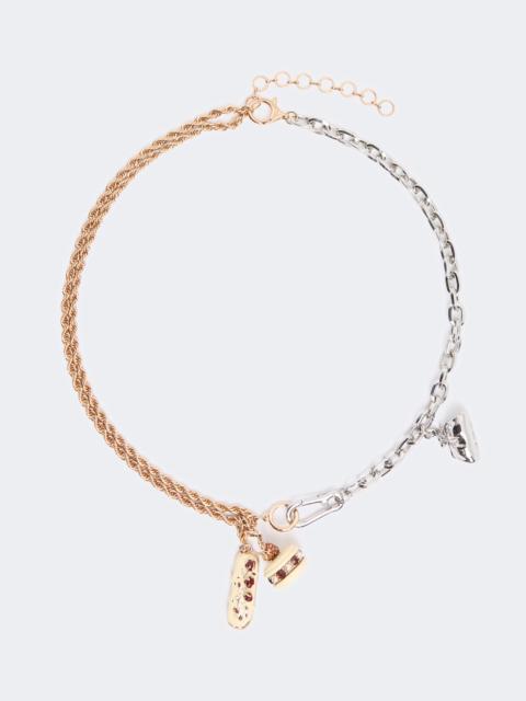 WEEKEND Max Mara SFERE Choker necklace with charms - GOLD