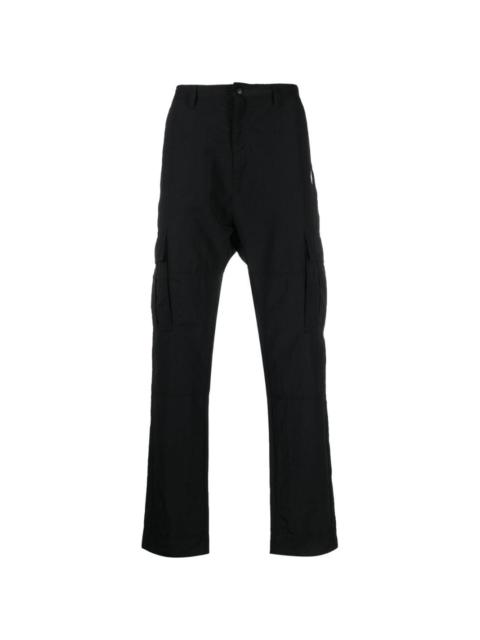 logo-embroidered cargo trousers