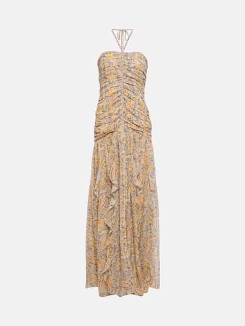 Lucine paisley silk maxi dress