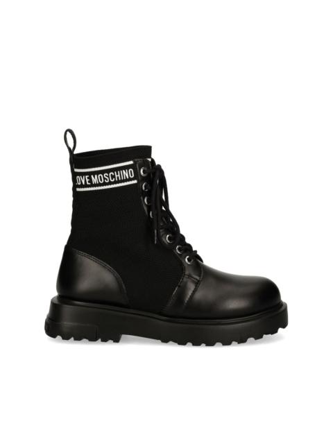 logo-print boots