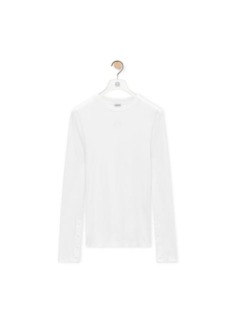 Long sleeve top in modal