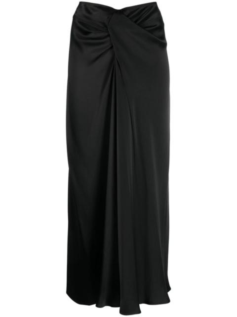 Stella McCartney twist-detail draped midi skirt