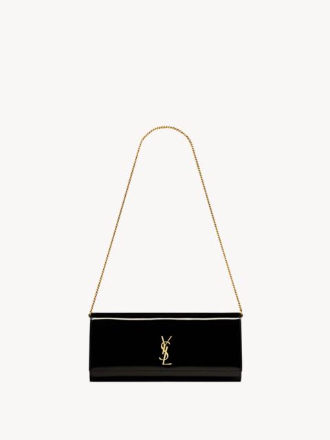 SAINT LAURENT KATE CLUTCH IN PATENT LEATHER