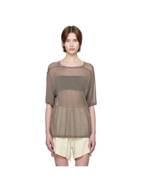 Rick Owens Gray Hollywood Brad T-shirt