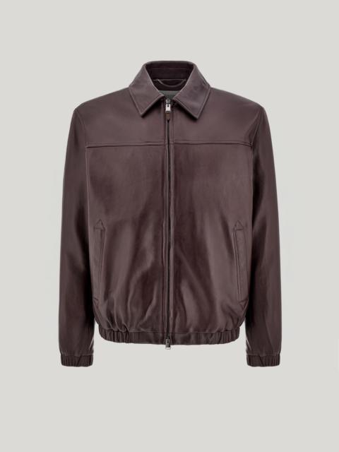 Canali BURGUNDY LAMBSKIN BLOUSON