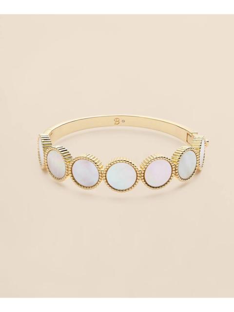 Brooks Brothers Gold-Tone Mother-Of-Pearl Bangle Bracelet