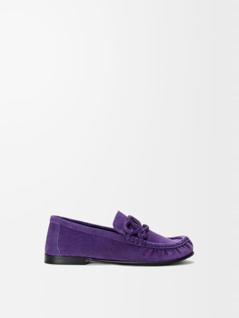 Loewe Double L loafer in suede calfskin