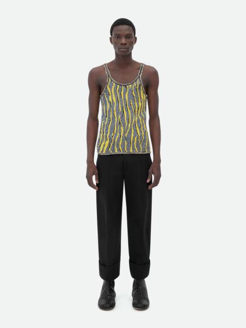 Bottega Veneta Slim Fit Viscose Jacquard Tank Top
