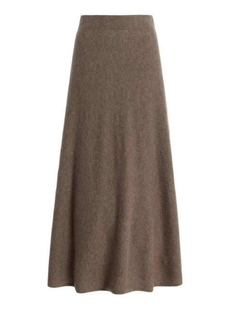 Torie Cashmere Maxi Skirt brown