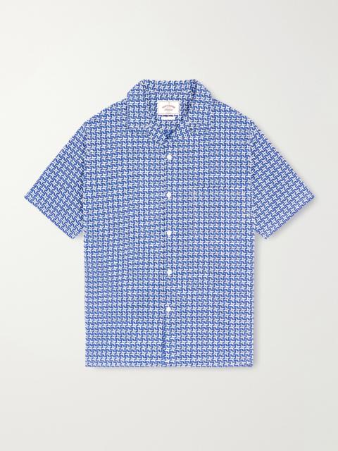 Portuguese Flannel Soul Convertible-Collar Printed Cotton Shirt