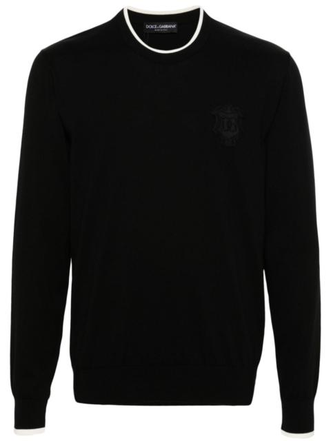 Dolce & Gabbana logo-embroidered sweater