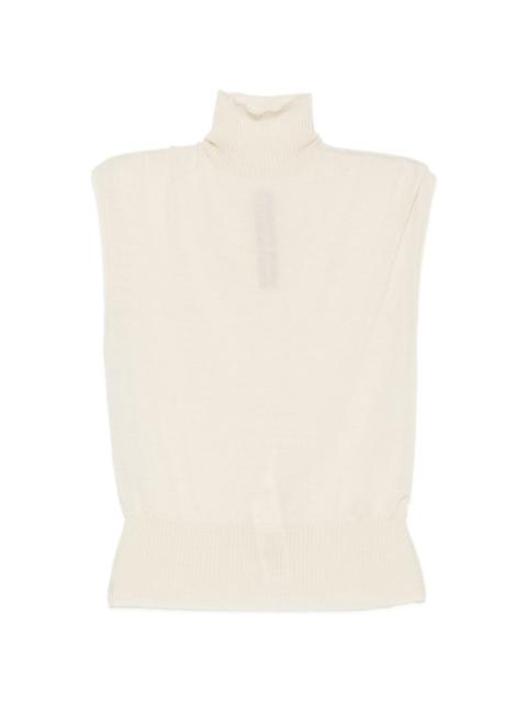 Rick Owens ribbed turtle-neck top