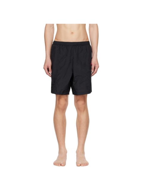 AMI Paris Black Ami de Cœur Swim Shorts
