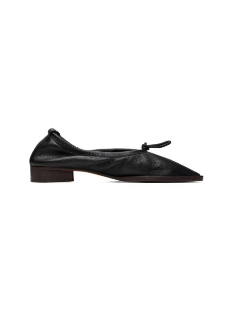 HEREU Black Puntera R Mid Ballerina Loafers