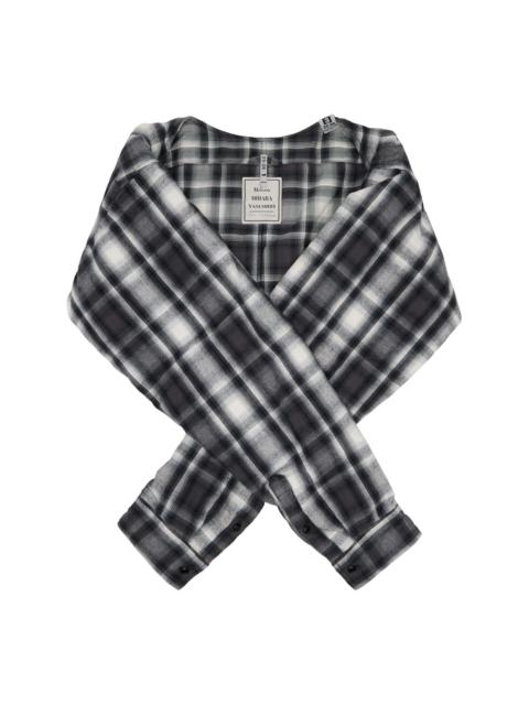 Maison MIHARAYASUHIRO Gray & White Shirt Sleeve Scarf