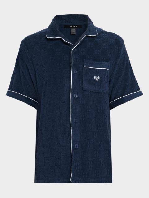 Ksubi Men's Toweling T-Box Short-Sleeve Resort Shirt