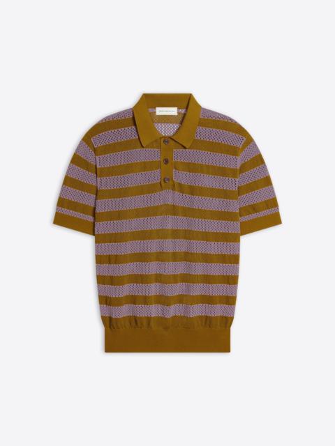 Dries Van Noten STRIPED POLO SHIRT