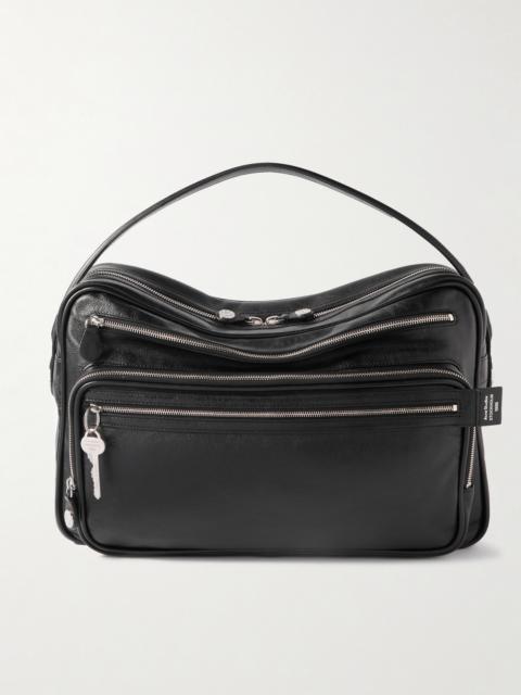 Acne Studios Camero Camera Medium Embellished Textured-Leather Tote Bag