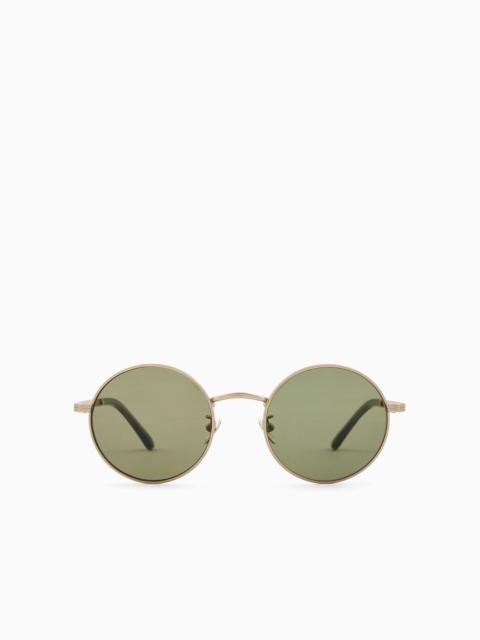 GIORGIO ARMANI Men’s round eyeglasses