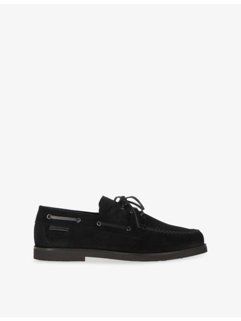 The Kooples Lace-Up Suede Loafers