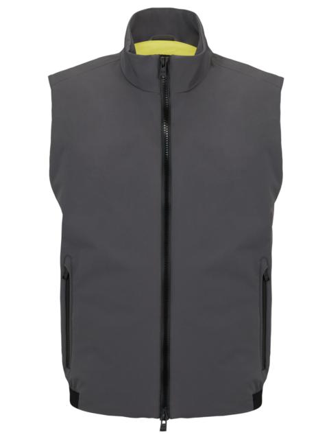BOSS REGULAR-FIT GILET IN WATER-REPELLENT PERFORMANCE-STRETCH FABRIC