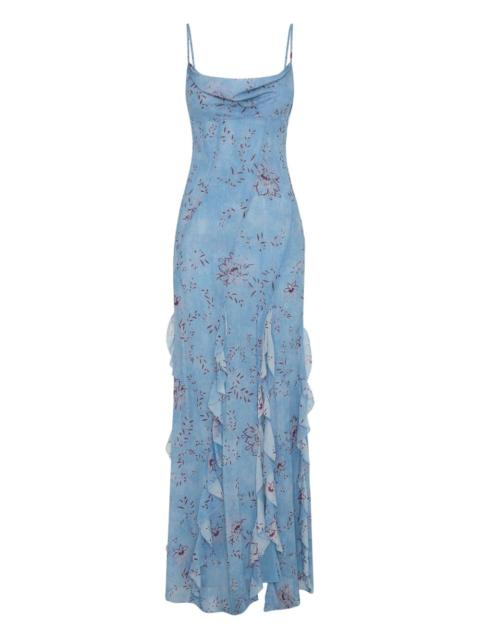 NICHOLAS Kamila floral-print ruffled maxi dress