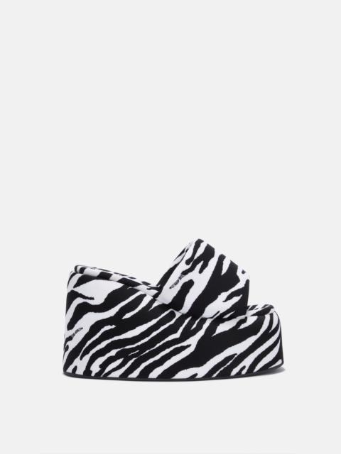 THE ATTICO ''MOCHI'' WHITE AND BLACK FLATFORM