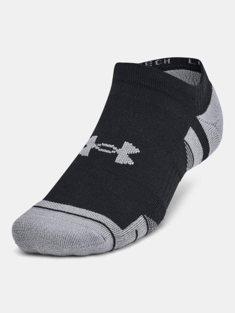 Under Armour Unisex UA Performance Tech 3-Pack No Show Socks