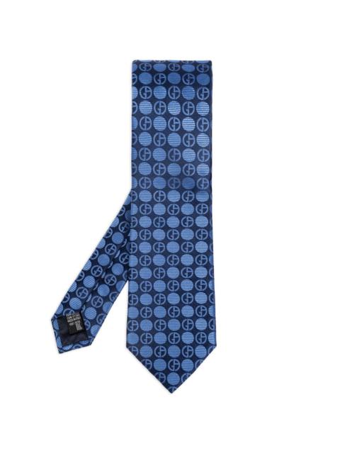 GIORGIO ARMANI geometric-pattern print tie