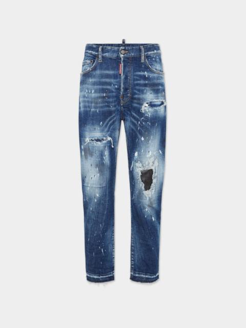 MEDIUM RIPPED WASH BRO JEANS